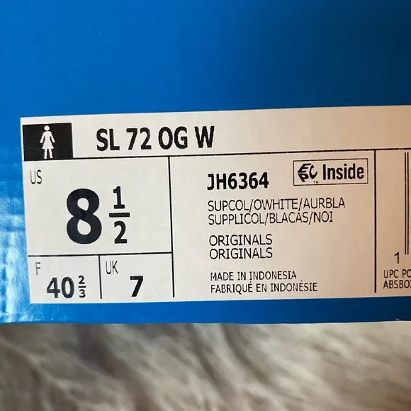 ✨NWT✨ Adidas SL 72 OG Women’s, Off White/ Aurora Black, Size 8.5 - Picture 13 of 13
